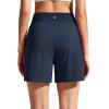 image:imageG4Free Chillwhisp Running Shorts for Women 4  High Waist Lightweight Casual Athletic Shorts Builtin Liner with PocketsDark Navy