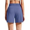 image:imageG4Free Chillwhisp Running Shorts for Women 4  High Waist Lightweight Casual Athletic Shorts Builtin Liner with PocketsDusky Purple