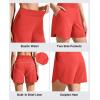 image:imageG4Free Chillwhisp Running Shorts for Women 4  High Waist Lightweight Casual Athletic Shorts Builtin Liner with PocketsRust Orange