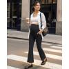 image:imageG4Free EverGoing Maternity Flare Leggings with Pockets Over The Belly Pregnancy Work Ankle Pants 252729Black