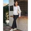 image:imageG4Free EverGoing Maternity Flare Leggings with Pockets Over The Belly Pregnancy Work Ankle Pants 252729Black