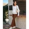 image:imageG4Free EverGoing Maternity Flare Leggings with Pockets Over The Belly Pregnancy Work Ankle Pants 252729Dark Coffee