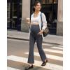 image:imageG4Free EverGoing Maternity Flare Leggings with Pockets Over The Belly Pregnancy Work Ankle Pants 252729Dark Gray