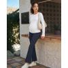 image:imageG4Free EverGoing Maternity Flare Leggings with Pockets Over The Belly Pregnancy Work Ankle Pants 252729Dark Navy