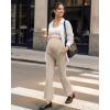 image:imageG4Free EverGoing Maternity Flare Leggings with Pockets Over The Belly Pregnancy Work Ankle Pants 252729Light Khaki