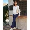 image:imageG4Free EverGoing Maternity Flare Leggings with Pockets Over The Belly Pregnancy Work Ankle Pants 252729Royal Blue