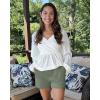 image:imageG4Free ShiftReady 3 Dress Shorts for Women High Waisted Trouser Shorts Tailored Trendy Casual Ladies Short with PocketsGray Sage