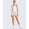 image:imageG4Free ShiftReady 3 Dress Shorts for Women High Waisted Trouser Shorts Tailored Trendy Casual Ladies Short with PocketsIvory