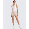 image:imageG4Free ShiftReady 3 Dress Shorts for Women High Waisted Trouser Shorts Tailored Trendy Casual Ladies Short with PocketsKhaki