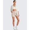 image:imageG4Free ShiftReady 3 Dress Shorts for Women High Waisted Trouser Shorts Tailored Trendy Casual Ladies Short with PocketsKhaki