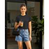 image:imageG4Free Soft Lyocell Quick Dry Workout Tops for Women  Running Yoga Athletic Gym Casual Short Sleeve TShirt BreathableBlack