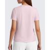 image:imageG4Free Soft Lyocell Quick Dry Workout Tops for Women  Running Yoga Athletic Gym Casual Short Sleeve TShirt BreathableLight Pink