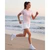 image:imageG4Free Soft Lyocell Quick Dry Workout Tops for Women  Running Yoga Athletic Gym Casual Short Sleeve TShirt BreathableLight Pink