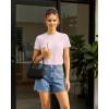 image:imageG4Free Soft Lyocell Quick Dry Workout Tops for Women  Running Yoga Athletic Gym Casual Short Sleeve TShirt BreathableLight Pink