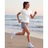 image:imageG4Free Soft Lyocell Quick Dry Workout Tops for Women  Running Yoga Athletic Gym Casual Short Sleeve TShirt BreathablePure White