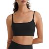 image:imageG4Free BareFeel Adjustable Spaghetti Straps Sports Bras Women  Scoop Neck Casual Yoga Crop Top Non PaddedBlack