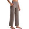 image:imageG4Free BareFeel Ankle Yoga Pants Women 78 Length High Stretch Waist Casual Dressy Pants with Pockets Slacks 252729Taupe