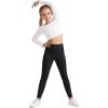 image:imageG4Free BareFeel Girls Leggings High Waist Athletic Yoga Pants with Pockets Dance Running Tights 612 YearsBlack