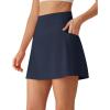 image:imageG4Free BareFeel High Stretch Golf Skirts for Women  15 A Line Tennis Skort Casual Summer Inner Shorts with 3 PocketsDark Navy