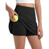 image:imageG4Free Barefeel Tennis Skirts for Girls High Waisted Athletic Skort with Builtin Shorts and Pockets for Golf Running CasualBlack