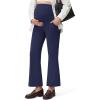 image:imageG4Free EverGoing Maternity Flare Leggings with Pockets Over The Belly Pregnancy Work Ankle Pants 252729Royal Blue