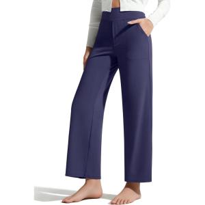 image:imageG4Free BareFeel Ankle Yoga Pants Women 78 Length High Stretch Waist Casual Dressy Pants with Pockets Slacks 252729Royal Blue