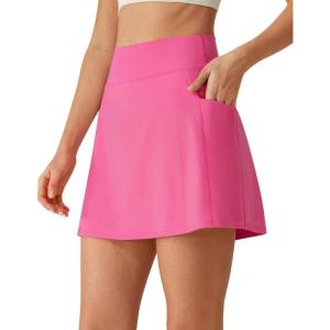 image:imageG4Free BareFeel High Stretch Golf Skirts for Women  15 A Line Tennis Skort Casual Summer Inner Shorts with 3 PocketsRosy Pink