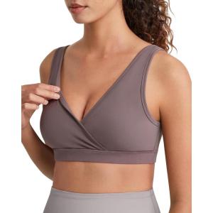 image:imageG4Free BareFeel Maternity Bra Wireless V Neck Nursing Bras for Breastfeeding U Back Pregnancy Sleep Bras YogaTaupe