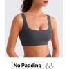 image:imageG4Free BareFeel Square Neck Sports Bras for Women  Non Padded U Back Casual Yoga Crop TopsDark Gray