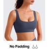 image:imageG4Free BareFeel Square Neck Sports Bras for Women  Non Padded U Back Casual Yoga Crop TopsDark Navy