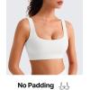 image:imageG4Free BareFeel Square Neck Sports Bras for Women  Non Padded U Back Casual Yoga Crop TopsPure White