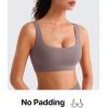 image:imageG4Free BareFeel Square Neck Sports Bras for Women  Non Padded U Back Casual Yoga Crop TopsTaupe