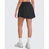 image:imageG4Free Chillwhisp Lightweight Running Shorts for Women 25 High Waist Workout Shorts with Liner Pocket TennisBlack
