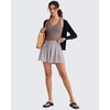 image:imageG4Free Chillwhisp Lightweight Running Shorts for Women 25 High Waist Workout Shorts with Liner Pocket TennisChime Gray