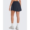 image:imageG4Free Chillwhisp Lightweight Running Shorts for Women 25 High Waist Workout Shorts with Liner Pocket TennisDark Navy