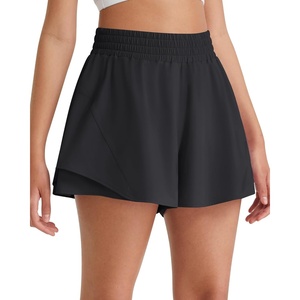 image:imageG4Free Chillwhisp Lightweight Running Shorts for Women 25 High Waist Workout Shorts with Liner Pocket TennisBlack