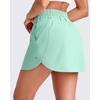 image:imageG4Free A Line Golf Skirts for Women 15 Elastic High Waisted Tennis Skorts Soft Casual Athletic Inner Shorts 4 PocketsMint