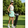 image:imageG4Free A Line Golf Skirts for Women 15 Elastic High Waisted Tennis Skorts Soft Casual Athletic Inner Shorts 4 PocketsMint