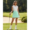 image:imageG4Free A Line Golf Skirts for Women 15 Elastic High Waisted Tennis Skorts Soft Casual Athletic Inner Shorts 4 PocketsMint