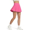 image:imageG4Free Chillwhisp Pleated Tennis Skirts for Women  15 Athletic Seamless High Waisted Skort Builtin Shorts with PocketsRose Pink