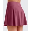 image:imageG4Free High Waisted Tennis Skirts for Women 15 Pleated Flowy Athletic Skorts Summer Casual Inner Shorts with 4 PocketsDark Burgundy