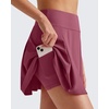 image:imageG4Free High Waisted Tennis Skirts for Women 15 Pleated Flowy Athletic Skorts Summer Casual Inner Shorts with 4 PocketsDark Burgundy