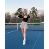 image:imageG4Free High Waisted Tennis Skirts for Women 15 Pleated Flowy Athletic Skorts Summer Casual Inner Shorts with 4 PocketsGrey