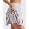 image:imageG4Free High Waisted Tennis Skirts for Women 15 Pleated Flowy Athletic Skorts Summer Casual Inner Shorts with 4 PocketsGrey