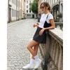 image:imageG4Free Lightweight Tennis Skirts for Women  15 Athletic Yoga Waist Skirt Casual Golf Skorts Inner Shorts with 2 PocketsBlack