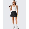 image:imageG4Free Lightweight Tennis Skirts for Women  15 Athletic Yoga Waist Skirt Casual Golf Skorts Inner Shorts with 2 PocketsBlack