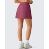 image:imageG4Free Lightweight Tennis Skirts for Women  15 Athletic Yoga Waist Skirt Casual Golf Skorts Inner Shorts with 2 PocketsDark Burgundy