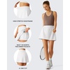 image:imageG4Free Lightweight Tennis Skirts for Women  15 Athletic Yoga Waist Skirt Casual Golf Skorts Inner Shorts with 2 PocketsWhite