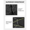 image:imageG4Free Golf Umbrella 62 Inch Large Umbrella for Rain Vented Strong Windproof Waterproof Double Canopy Automatic Open Stick Umbrellas Resist Up to 85 MPH WindsBlack