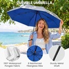 image:imageG4Free 46 Inch Mini Travel Umbrella with Retractable Handle Pocket Size Umbrellas for Sun Rain UV Protection UPF 50 Small Compact UmbrellaBlue
